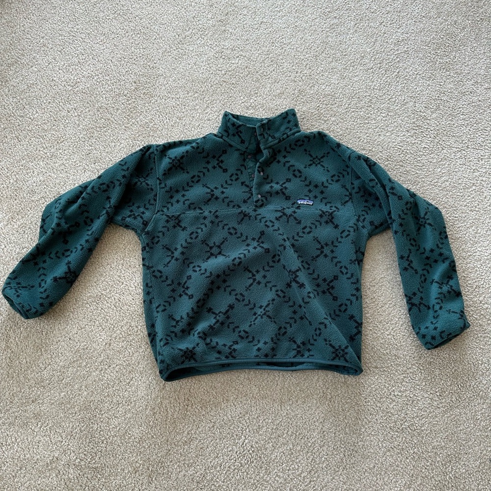 1994 Patagonia Synchilla Snap-T Pullover Sno Spruce